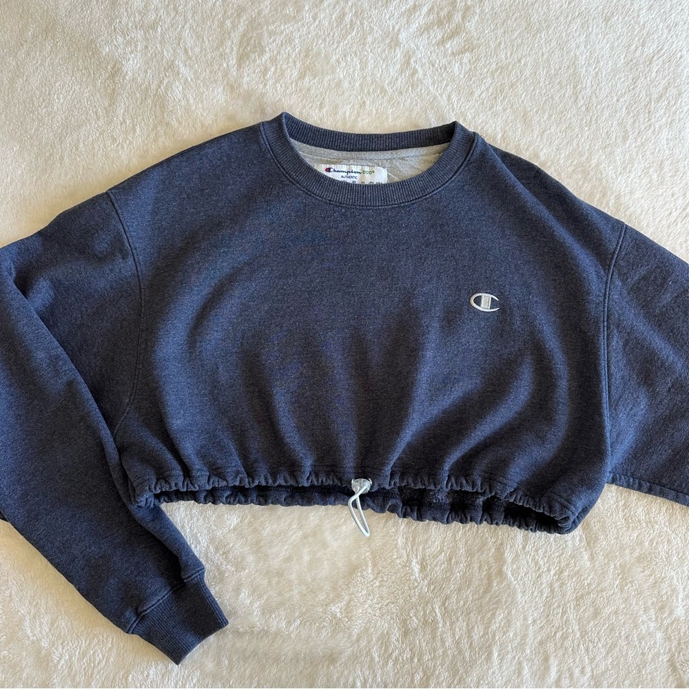 champion cropped crewneck